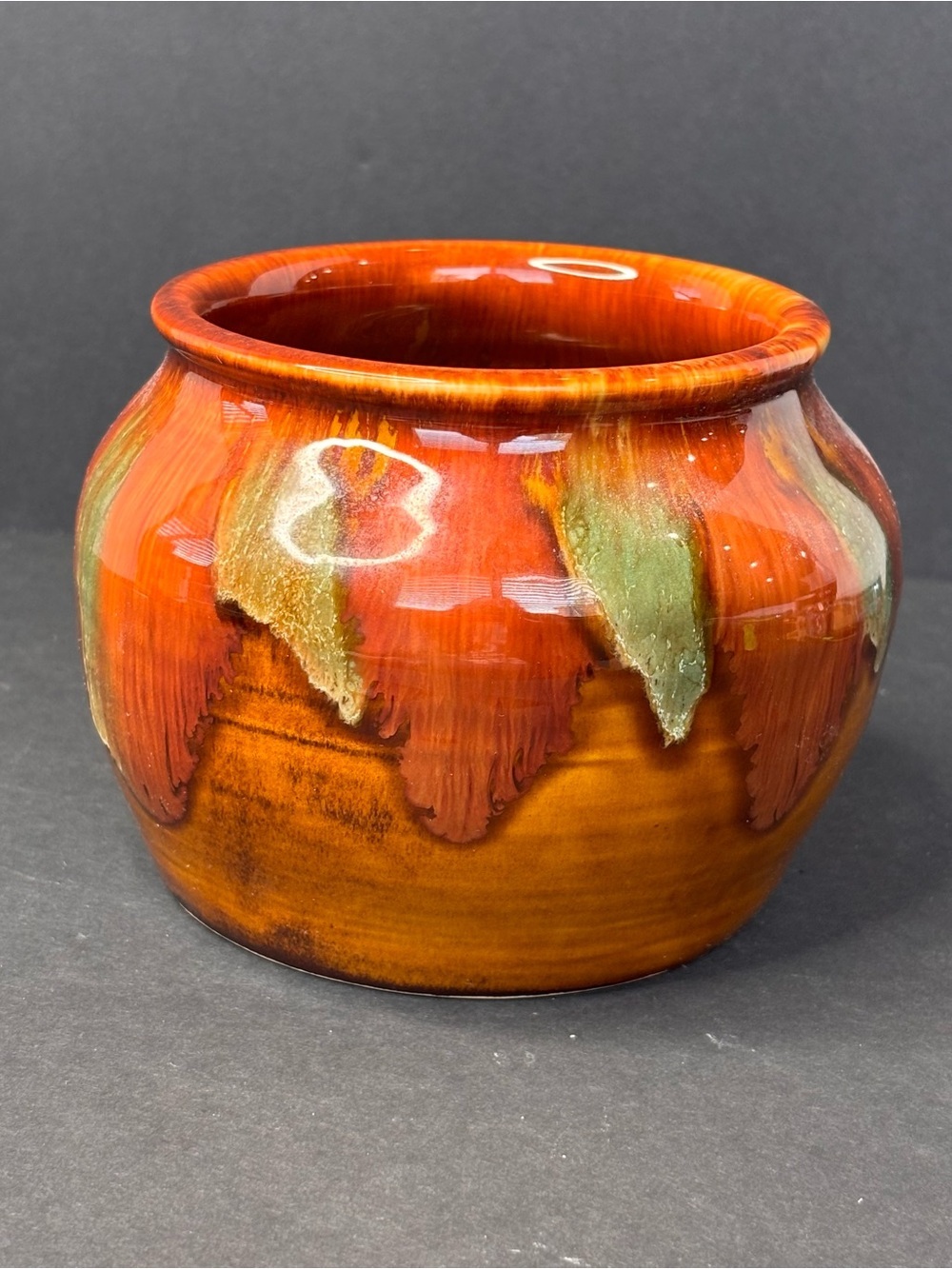 Vintage Pottery Vase Signed Dryden McD Original 4” Hand Thrown